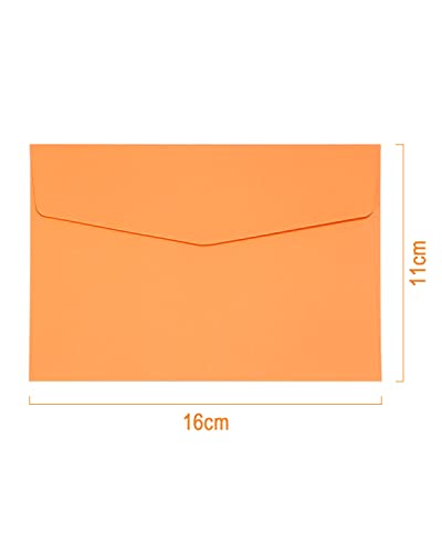 40 Briefumschläge Bunt Mix 16 x 11cm - 130 g/m² Kuvert Ohne Fenster - Briefumschläge, Kuvert, Briefkuvert, Briefhülle für Grußkarten, Einladung, Geburtstagskarten - Umschläge Paket farbig zum basteln