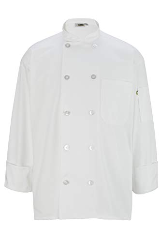 Edwards 10-Button Long Sleeve Chef Coat 6Xl White #TOP21