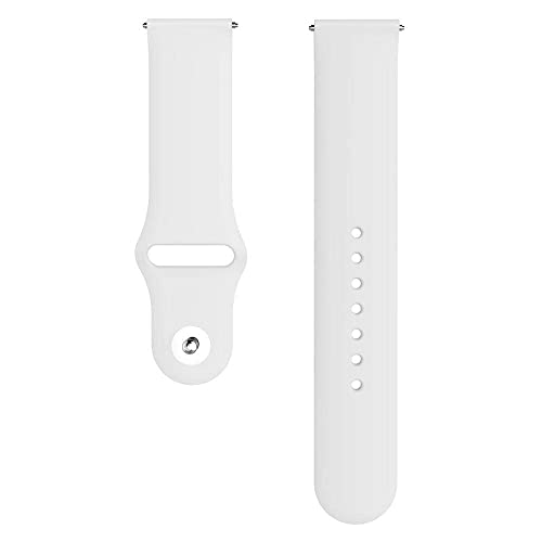 Image of Soft Silicon 20mm Watch Strap Compatible with Amazfit Bip /Lite /GTS /Samsung Gear Sport /Galaxy Watch 42mm / Active /2 40-44mm / Classic /Fashion / (Pack of 3)