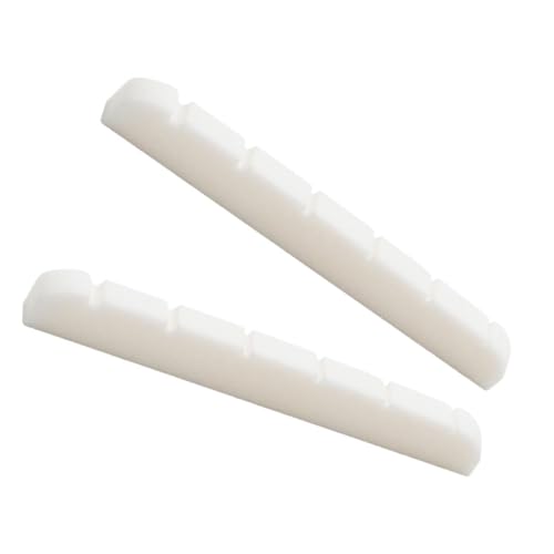 ibasenice Adjustable Guitar Nut Electric Guitar Bridge Saddle String Nut Made of Cow Bone