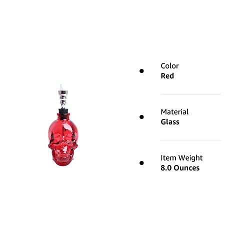 Skull Glass Hookah (Red) #TOP1