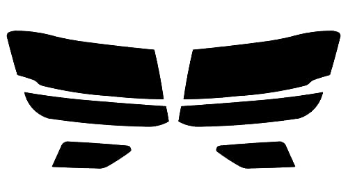 Rvinyl Headlight Tint Covers Compatible with Volkswagen Atlas 2018-2020 - Smoke