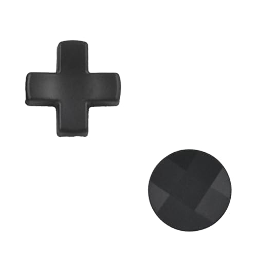 Image of 2 Pack Elite 2 Metal D-Pads Replacement for Xbox One Elite Series 2 Controller, Magnetic Standard D-Pad and Faceted D-Pad for Xbox One Elite Series 2 /Series 2 Core /Series 1 Controller (Black)