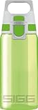 SIGG VIVA ONE Green Kinder Trinkflasche (0.5 L), schadstofffreie Kinderflasche mit auslaufsicherem Deckel, einhändig bedienbare Sporttrinkflasche