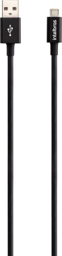 Cabo USB Micro USB 1,2m PVC EUAB 12PP Preto Intelbras