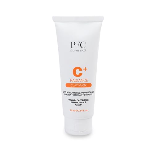 PFC Cosmetics - Mascarilla Exfoliante Facial con Vitamina C+ 75ml. Limpia y Exfolia con Partículas Físicas. Limpieza Profunda de los Poros. Desincrusta. Todo Tipo de Pieles. Hombre y Mujer