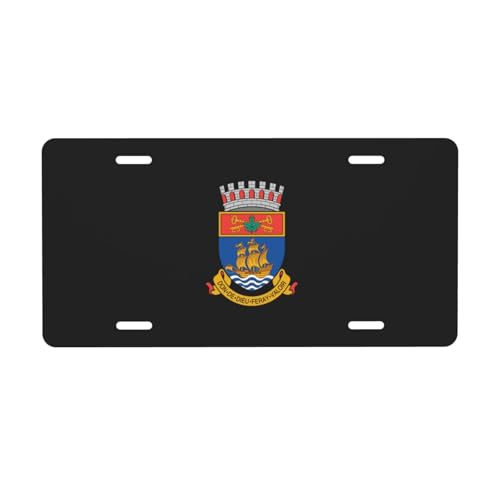 Quebec City Coat of Arms Aluminum License Plate