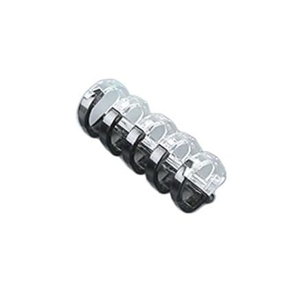 Pierścienie bindujące, metalowy segregator na luźn Opakowanie 100 plastikowych segregatorów ringowych z 5 otworami na luźne kartki w formacie A5 i B5, wielokolorowe, 17 x 40 mm(Black and White)