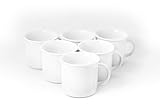 Amuse- Professional Porcelain Bistro Collection Camping Mug- Set of 6-13 oz