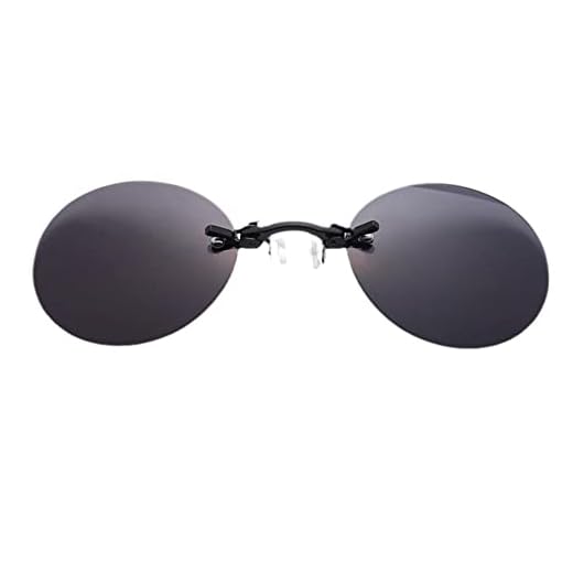 Cikiki Gafas de sol redondas Morpheus Vintage Sun UV400 sin marco, Black