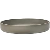 VIVANNO Pflanzschale Dekoschale ORYVEN aus Fiberglas, grau, 34x5,5 cm, modernes Beton-Design, robust f&uuml;r Innen und Au&szlig;en, langlebig, dekorativ, wetterfest