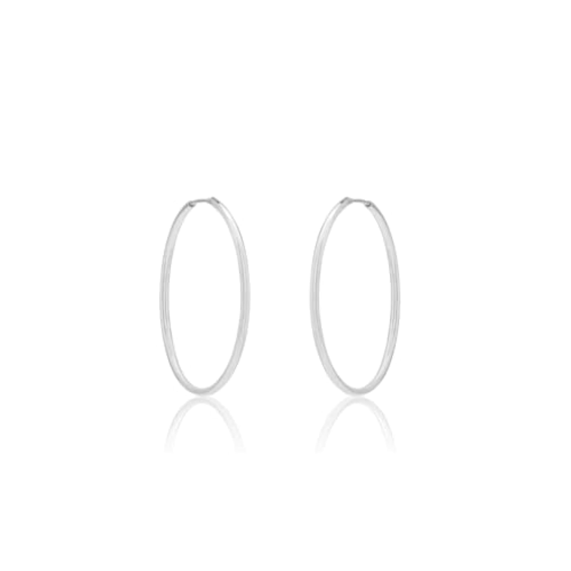 925 Silver Plain Earrings for Girls