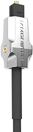 Monster M-Series 1000 Fiber Optical Digital Audio Cable Toslink Cable for Sound Bar, TV 3 Meters (9.8 Ft)