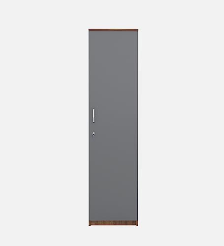 Image of COUCH CULTURE Adona Engineered Wood Wardrobe Almirah for Clothes with 1 Door | Storage Organizer | Storage Cabinet for Kitchen | Multipurpose Almirah for Bedroom, Living Room | 1 Year Warranty - Grey
