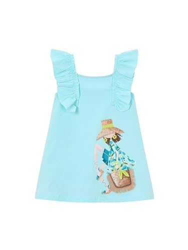 Robe Volants pour Fille anti-irritation tissu léger Mayoral