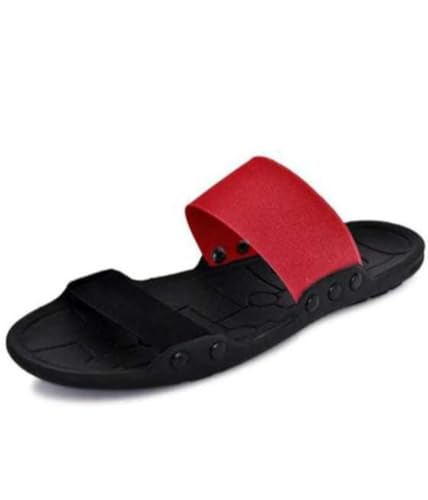 Image of black sandals Flip Flops for Men & Boys | Comfortable Casual Slippers for Beach, Home, Outdoor | Anti-Slip Lightweight Chappals - Stylish Summer