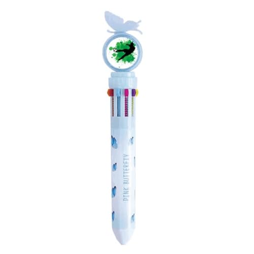 Stylo à bille rétractable multicolore no/no Penalty Kick pour l'école et le bureau