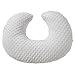 DONOMILO Dots Nursing Pillow Cover, Case Plush Breathable Breastfeeding Pillow Slipcover Fits Nursing Pillow, Super Soft Snug Positioners for Baby Boy Baby Girl (Bright White)