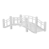 NUOBESTY Pont Miniature en Arche Grand Format Effet Marbre, Décor de Jardin Extérieur Étanche, Accessoire Micro-Paysage pour Aquarium et Collection, Ornement Ancien pour Parc et Terrasse,