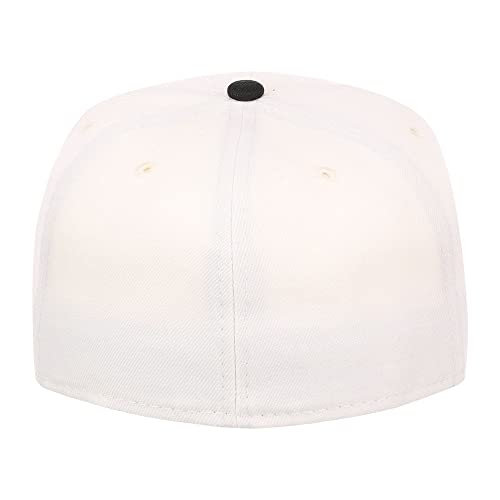 Image of Lids Blank Premium Full Court w /Colored Under Visor Fitted Cap