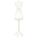 Alexandra House Living Weiße Schaufensterpuppe, 31 x 72 x 31 cm, für die Modeindustrie, Weiblich, Schaufensterpuppe, Eisen, Weiß