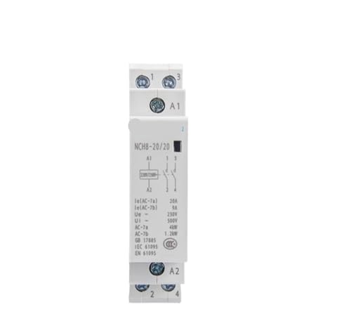 Contactor de CA NCH8 20A de alta durabilidad con contactos 2NO y bobina 230V