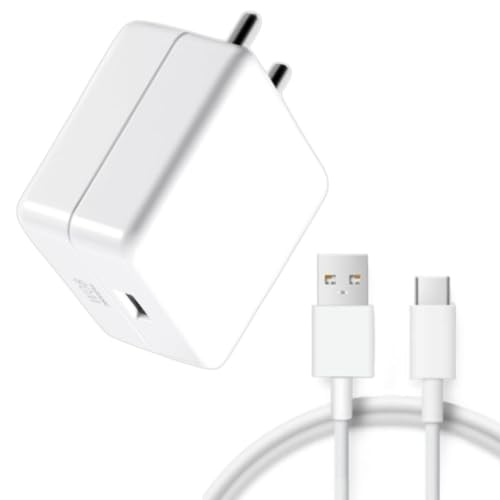 Image of Original Super Fast Charger Compatible with Op po | Reno8 / Reno 8t / Reno 8 Pro / F23 / A79 (with Cable) | USB Type C | 80 Watts GFR643