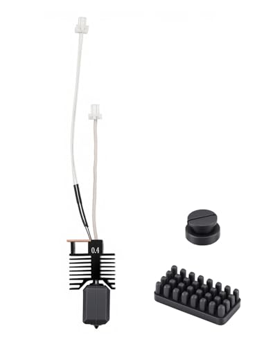 0.4MM U1 Hotend for Snapmaker U1 3D Pirnter, Pre-Installed 0.4MM Hardened Steel Nozzle with 24V 48W Fast Heating Ceramic