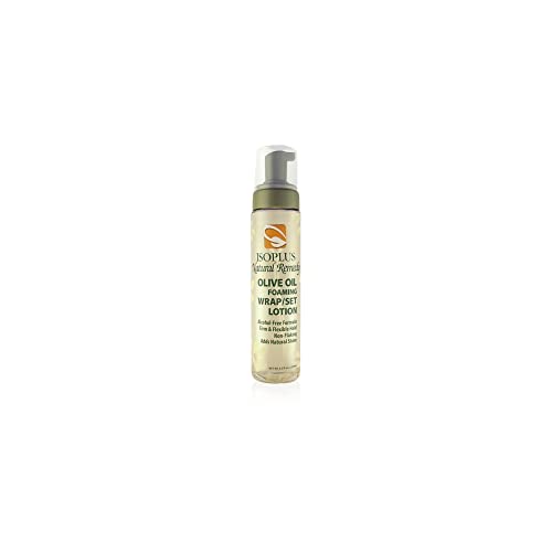 Isoplus Natural Remedy Olive Oil Foaming Wrap/Set Lotion 8.5 Ounce