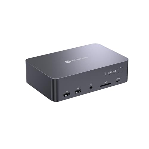 Image of iDock C20 USB-C KVM Docking Station, 12-in-1 Dock with Dual 4K 60Hz Display Support, 60W Charging, 6 USB Ports, 1G Ethernet