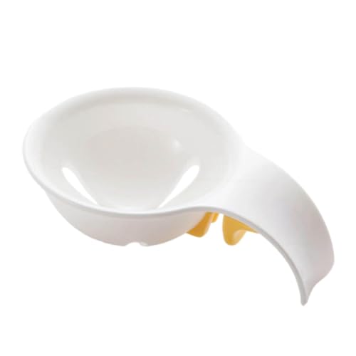 Separadores de huevos de cocina, divisor de clara de huevo y yema con gancho de cuenco, herramienta de tamizado de alimenticio para cocinar y hornear en casa, material de polipropileno de larga