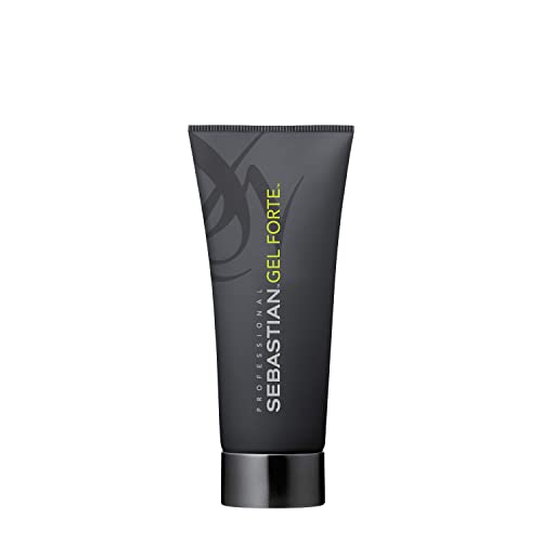 Sebastian Professional Gel Forte Hair Styling Gel, Strong Hold, Non Greasy, No Stiffness or Stickiness, Professional Hair Care, 200 ml
