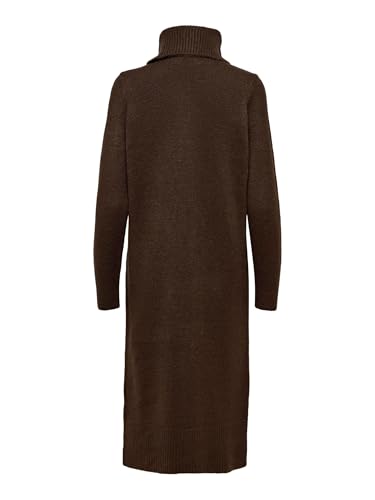 Only Onlbrandie L/S Roll Neck Dress Knt Noos Vestito, Chicory Coffee, M Donna - 4
