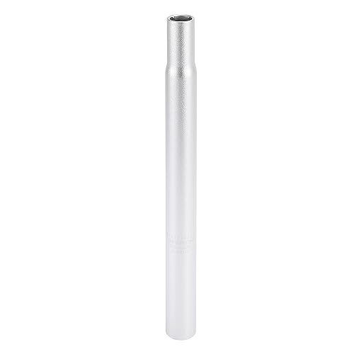 X AUTOHAUX 25.4x300mm Bicycle Seat Post Aluminum Alloy Seat Tube Silver Tone