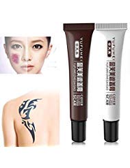 2pcs Tattoo Aftercare Cream Professional Scar Tattoo Concealer Vitiligo Hiding Spots Birthmarks Makeup Cover Cream Body Tattoo Supply
