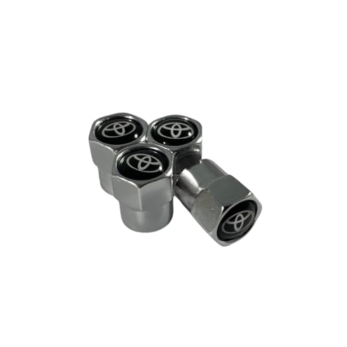 Kit 4 Pçs Bico Tampa De Válvula Pneu Carro e Moto Ventil para Roda Heste de Aluminio proteção e segu