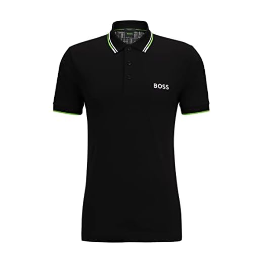 BOSS Herren Paddy Pro 10226584 01 Poloshirt, Schwarz, S EU