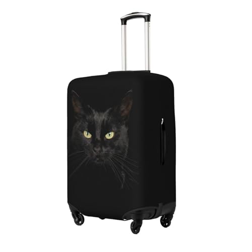 Elastic Travel Luggage Cover Printed Black Cat Double-Sided Suitcase Protector Bag,Dust-Proof Cratch-Resistant Washable Suitcase Sleeve For Kid Adult,X-Large2