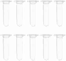 500 Tubes Centrifugeuse En Polypropylène 2ml - Gradués, Avec Bouchon à Clipser - Autoclavables Pour Laboratoire
