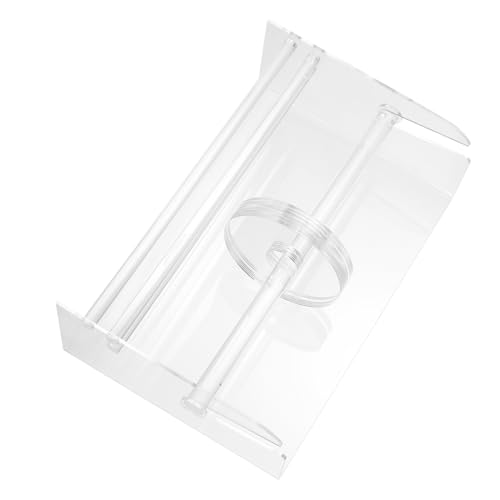 Cabilock Label Roll Dispenser Stand Acrylic 7-Slot Dispenser Organizer Office Home Desktop Sticker Holder Stand