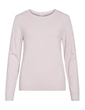 Vila, Pull, adulte, coupe normale, détail, poignets côtelés, col rond, manches longues