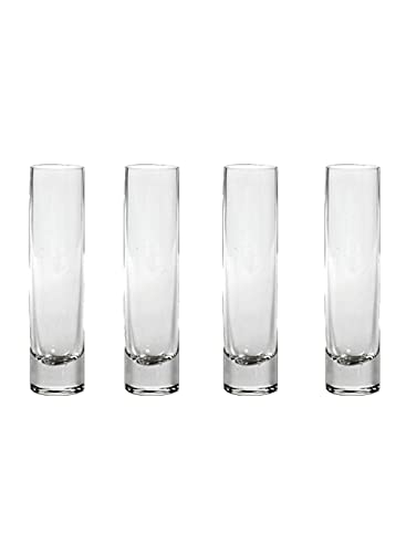 Serene Spaces Living Clear Glass Bud Vases, Set of 4,