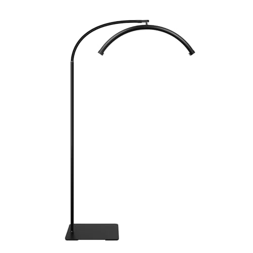 ZEKAHOV Adjustable Gooseneck Half Moon LED Floor Lamp - Shadow-Free
