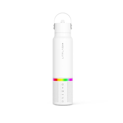 Smart Water Bottle with Premium Bluetooth Speaker, Portable Charg...