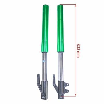 Tauchrohr Standrohr Set grün 650 mm Dirtbike Pitbike 4 Takt