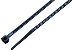 25-2000pc 4" to 60" Premium Industrial Black Wire Cable Tie UV Resistant Nylon Wrap (1000, 6" 45-lb)