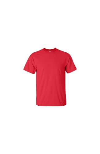 T-shirt DryBlend Gildan homme pour le sport et les loisirs en rouge et blanc