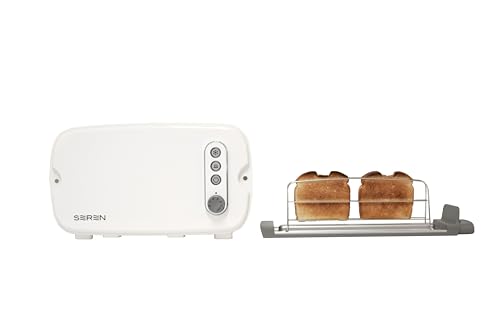 Comparison: Seren Toaster 2 BergHOFF Seren Side Loading Toaster with Cool Touch Exterior and Removable Crumb Tray, White, Without Serving Tray