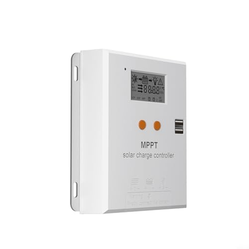Controlador de carga solar MPPT 10A con doble USB y pantalla inteligente 2