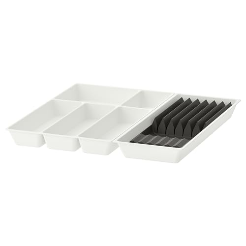 Range-couverts avec porte-couteaux UPPDATERA ProTuning blanc et anthracite 52x50 cm - 2